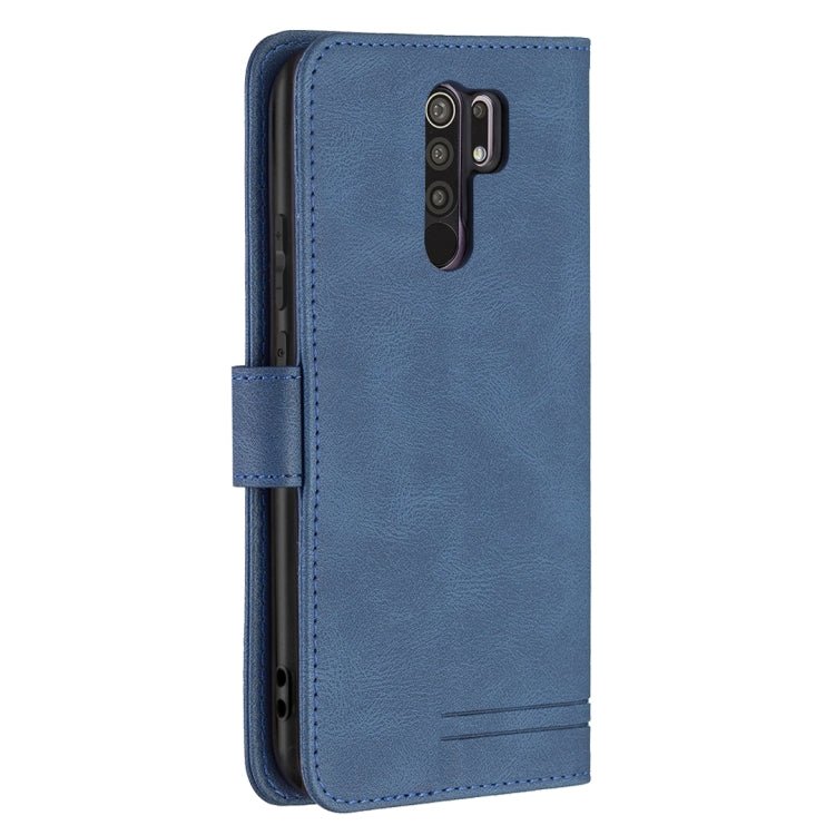 For Xiaomi Redmi 9 Magnetic Clasp RFID Blocking Anti-Theft Leather Case with Holder & Card Slots & Wallet