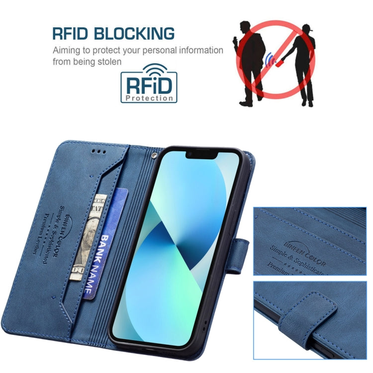 For Xiaomi Redmi 9 Magnetic Clasp RFID Blocking Anti-Theft Leather Case with Holder & Card Slots & Wallet
