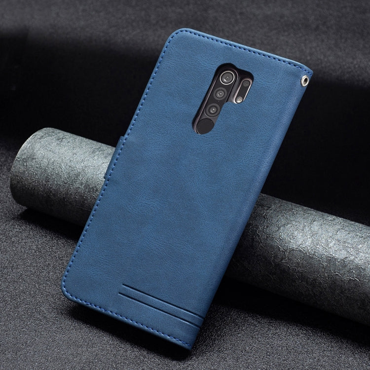 For Xiaomi Redmi 9 Magnetic Clasp RFID Blocking Anti-Theft Leather Case with Holder & Card Slots & Wallet