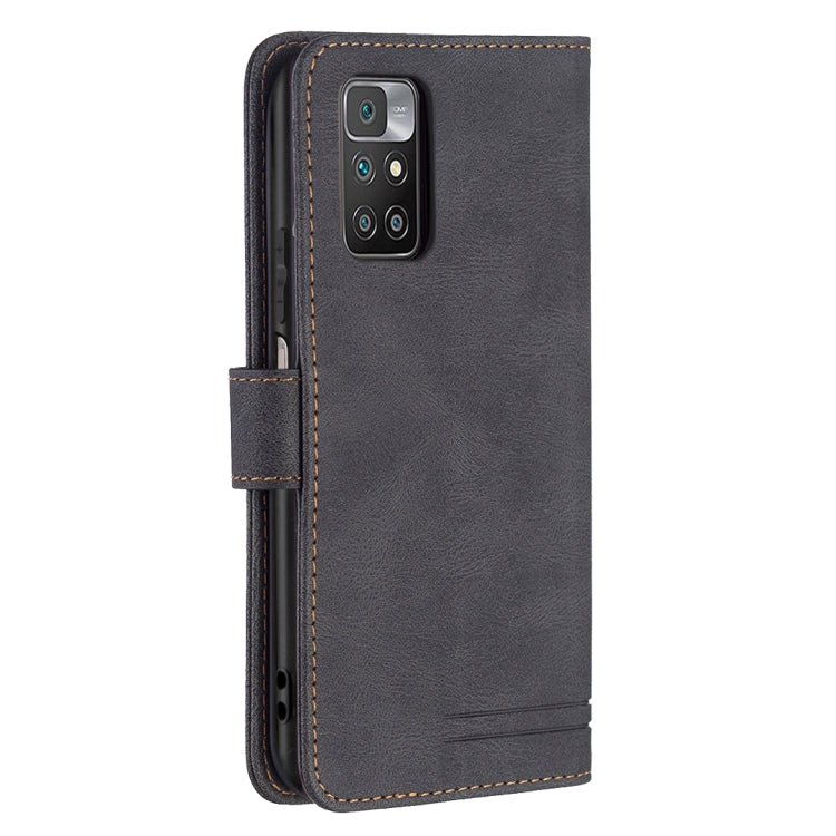 For Xiaomi Redmi 10 Magnetic Clasp RFID Blocking Anti-Theft Leather Case with Holder & Card Slots & Wallet