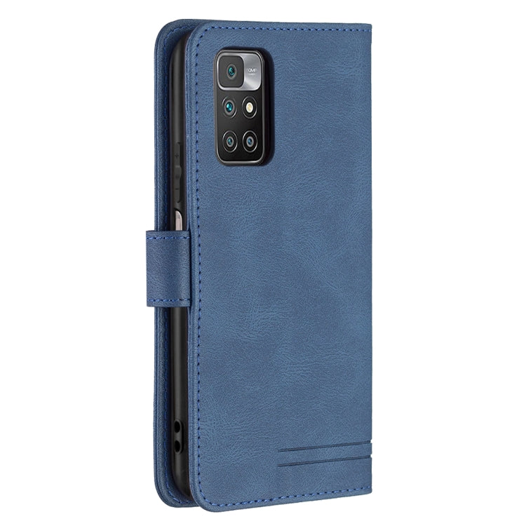 For Xiaomi Redmi 10 Magnetic Clasp RFID Blocking Anti-Theft Leather Case with Holder & Card Slots & Wallet