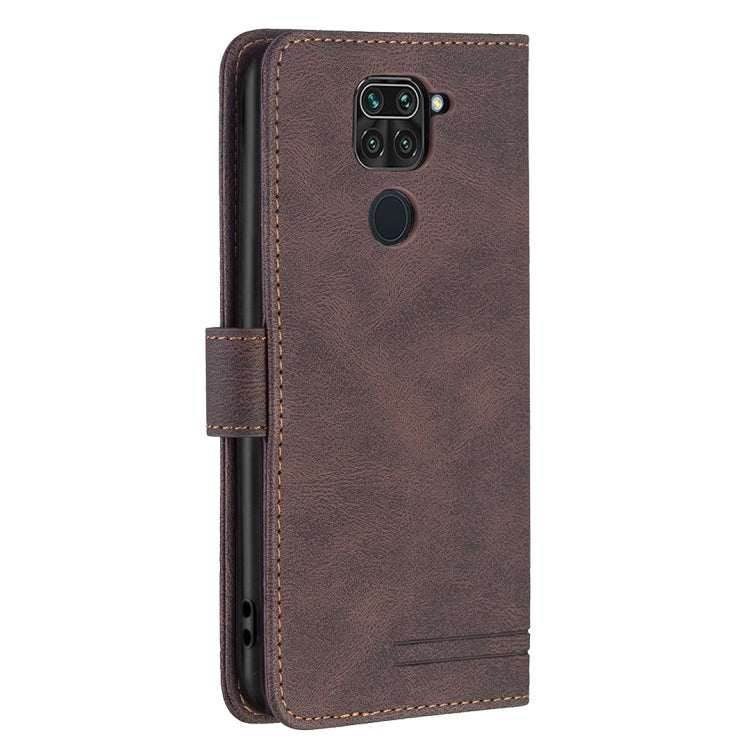 For Xiaomi Redmi Note 9 / 10X 4G Magnetic Clasp RFID Blocking Anti-Theft Leather Case with Holder & Card Slots & Wallet