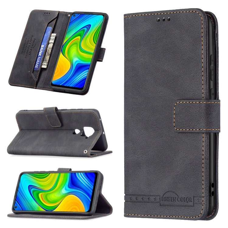 For Xiaomi Redmi Note 9 / 10X 4G Magnetic Clasp RFID Blocking Anti-Theft Leather Case with Holder & Card Slots & Wallet