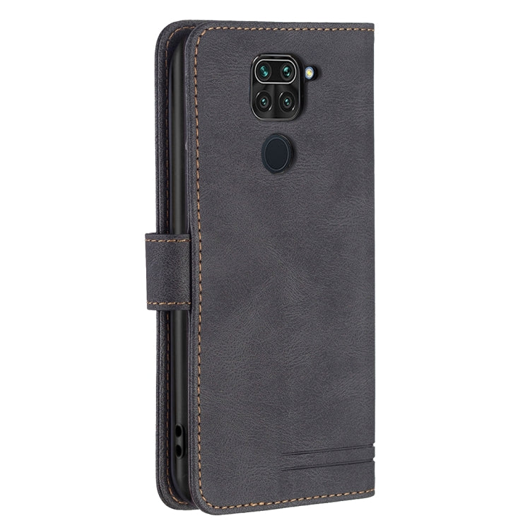 For Xiaomi Redmi Note 9 / 10X 4G Magnetic Clasp RFID Blocking Anti-Theft Leather Case with Holder & Card Slots & Wallet