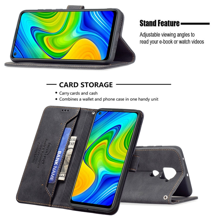 For Xiaomi Redmi Note 9 / 10X 4G Magnetic Clasp RFID Blocking Anti-Theft Leather Case with Holder & Card Slots & Wallet