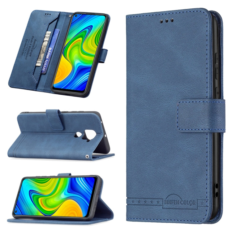 For Xiaomi Redmi Note 9 / 10X 4G Magnetic Clasp RFID Blocking Anti-Theft Leather Case with Holder & Card Slots & Wallet