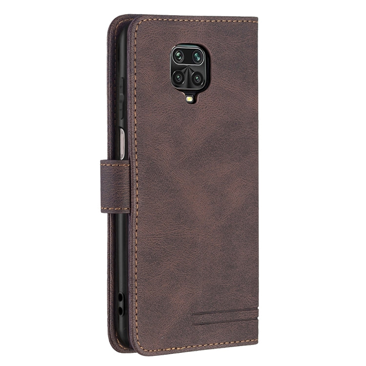 For Xiaomi Redmi Note 9 Pro Magnetic Clasp RFID Blocking Anti-Theft Leather Case with Holder & Card Slots & Wallet