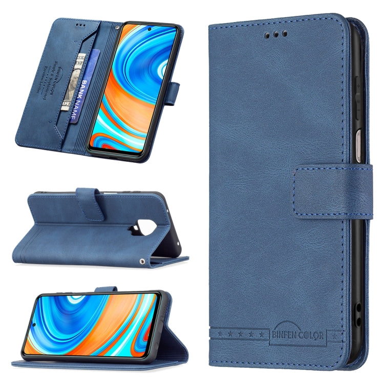 For Xiaomi Redmi Note 9 Pro Magnetic Clasp RFID Blocking Anti-Theft Leather Case with Holder & Card Slots & Wallet
