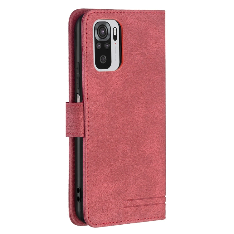 For Xiaomi Redmi Note 10 4G / Note 10S Magnetic Clasp RFID Blocking Anti-Theft Leather Case with Holder & Card Slots & Wallet
