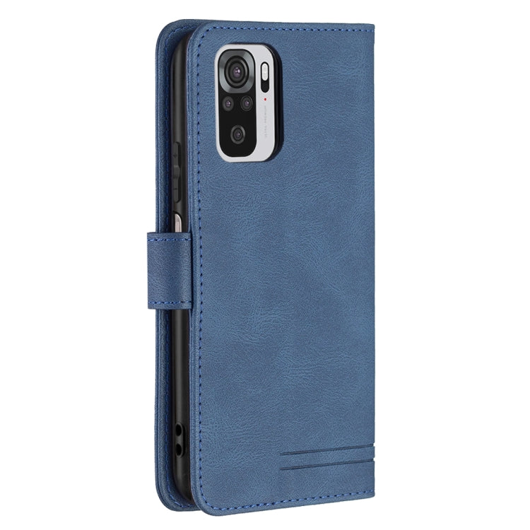 For Xiaomi Redmi Note 10 4G / Note 10S Magnetic Clasp RFID Blocking Anti-Theft Leather Case with Holder & Card Slots & Wallet