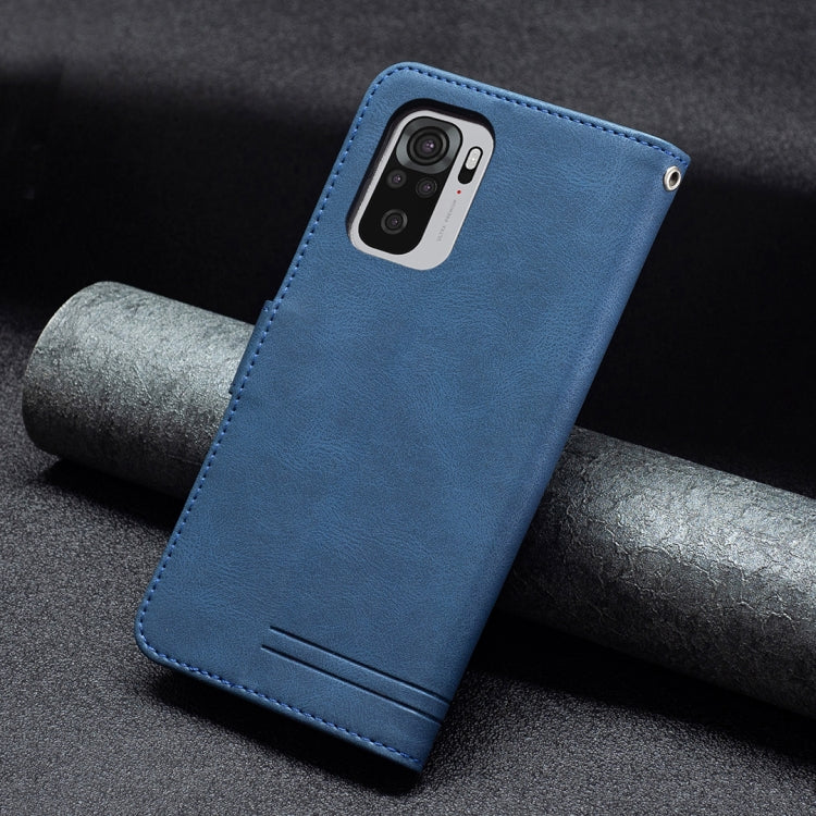 For Xiaomi Redmi Note 10 4G / Note 10S Magnetic Clasp RFID Blocking Anti-Theft Leather Case with Holder & Card Slots & Wallet