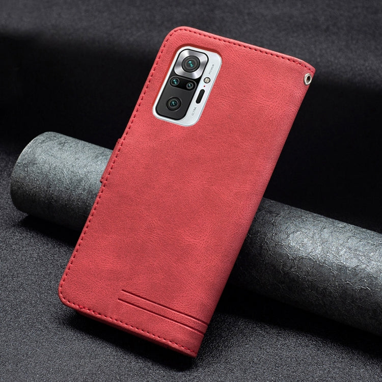 For Xiaomi Redmi Note 10 Pro Magnetic Clasp RFID Blocking Anti-Theft Leather Case with Holder & Card Slots & Wallet