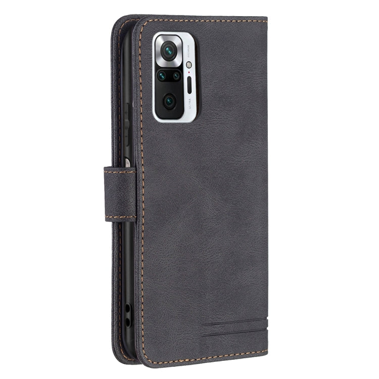 For Xiaomi Redmi Note 10 Pro Magnetic Clasp RFID Blocking Anti-Theft Leather Case with Holder & Card Slots & Wallet