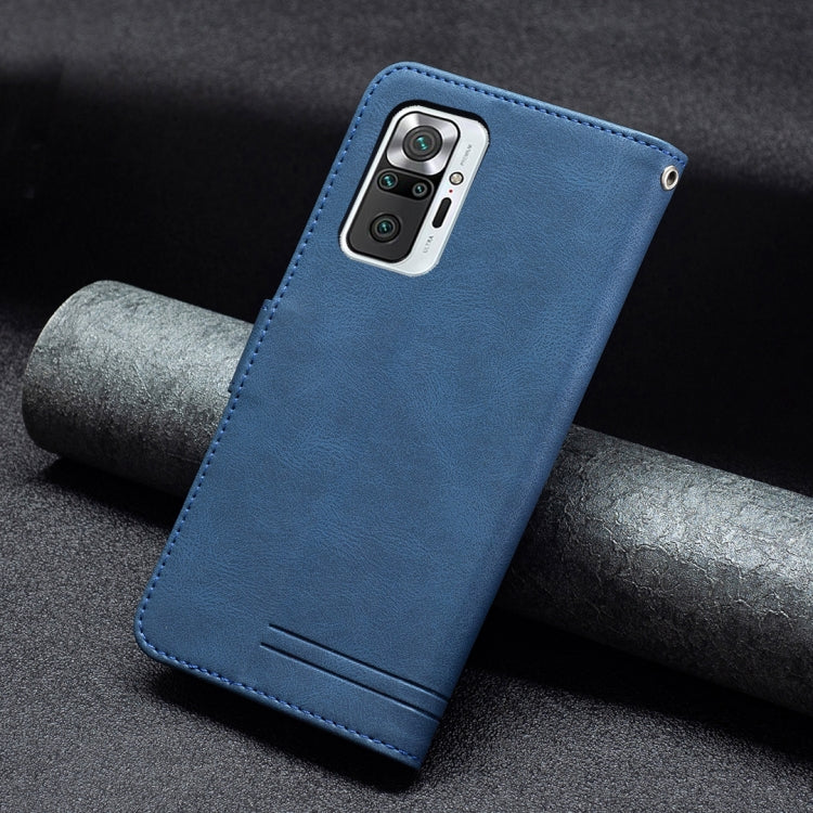 For Xiaomi Redmi Note 10 Pro Magnetic Clasp RFID Blocking Anti-Theft Leather Case with Holder & Card Slots & Wallet