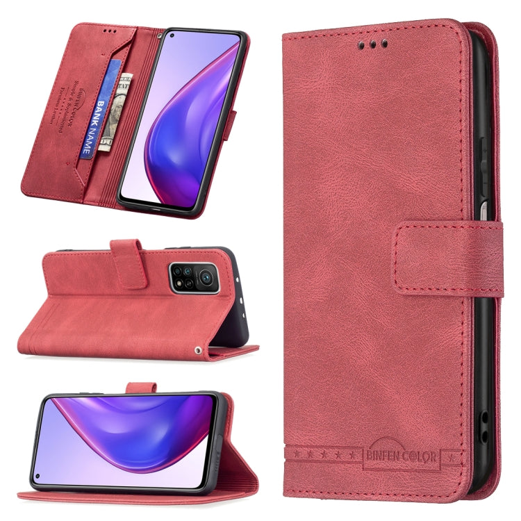 For Xiaomi Mi 10T Pro / Redmi K30S Magnetic Clasp RFID Blocking Anti-Theft Leather Case with Holder & Card Slots & Wallet