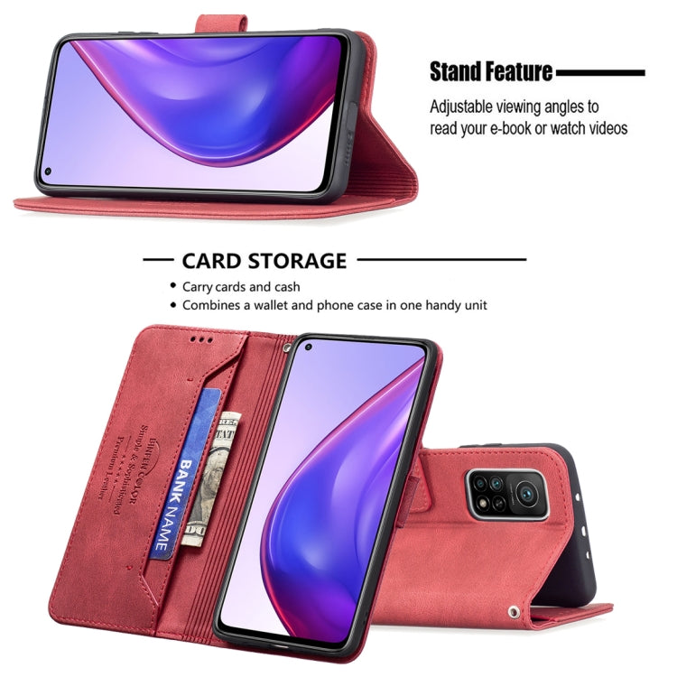 For Xiaomi Mi 10T Pro / Redmi K30S Magnetic Clasp RFID Blocking Anti-Theft Leather Case with Holder & Card Slots & Wallet