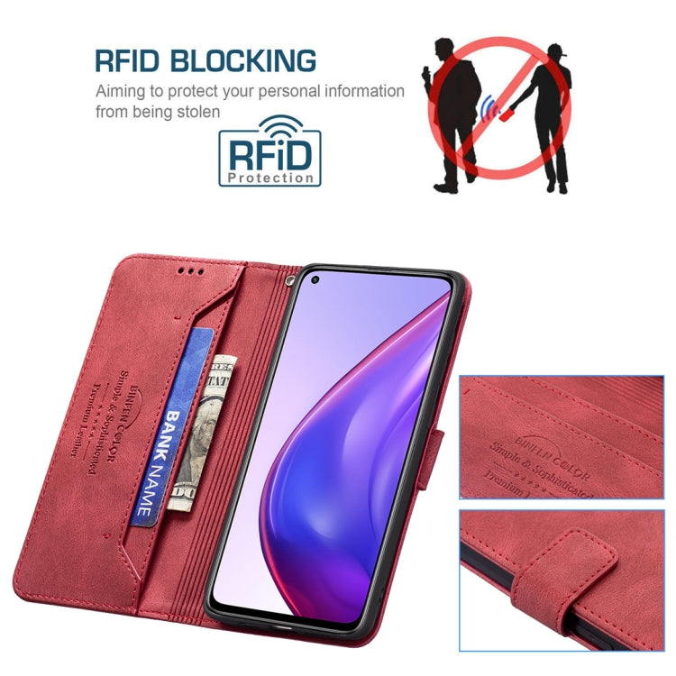 For Xiaomi Mi 10T Pro / Redmi K30S Magnetic Clasp RFID Blocking Anti-Theft Leather Case with Holder & Card Slots & Wallet