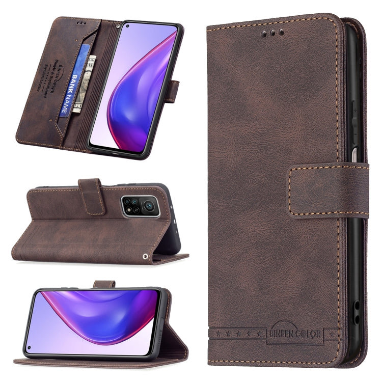 For Xiaomi Mi 10T Pro / Redmi K30S Magnetic Clasp RFID Blocking Anti-Theft Leather Case with Holder & Card Slots & Wallet