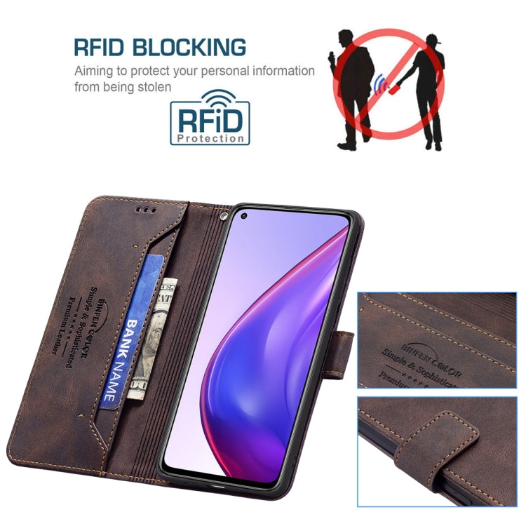 For Xiaomi Mi 10T Pro / Redmi K30S Magnetic Clasp RFID Blocking Anti-Theft Leather Case with Holder & Card Slots & Wallet