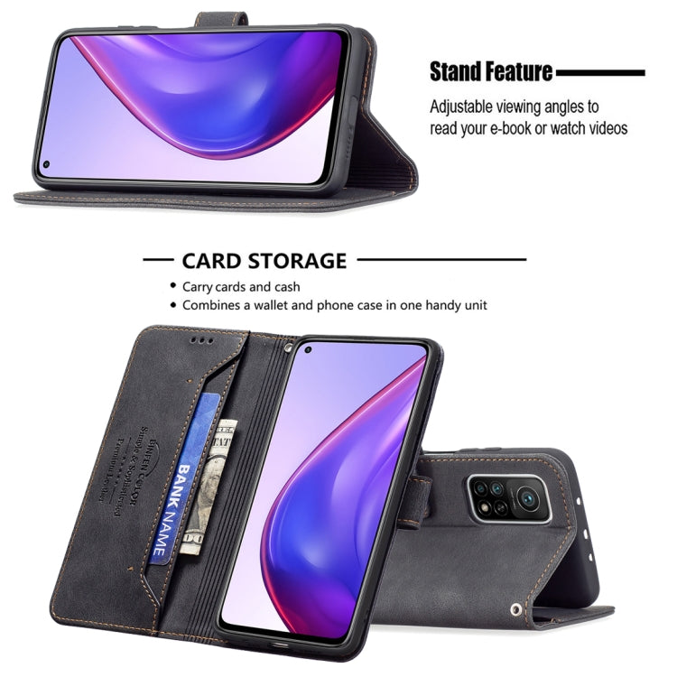 For Xiaomi Mi 10T Pro / Redmi K30S Magnetic Clasp RFID Blocking Anti-Theft Leather Case with Holder & Card Slots & Wallet