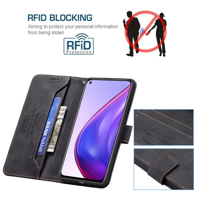 For Xiaomi Mi 10T Pro / Redmi K30S Magnetic Clasp RFID Blocking Anti-Theft Leather Case with Holder & Card Slots & Wallet