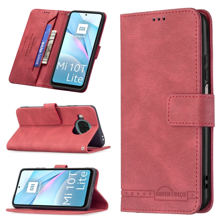 For Xiaomi Mi 10T Lite Magnetic Clasp RFID Blocking Anti-Theft Leather Case with Holder & Card Slots & Wallet