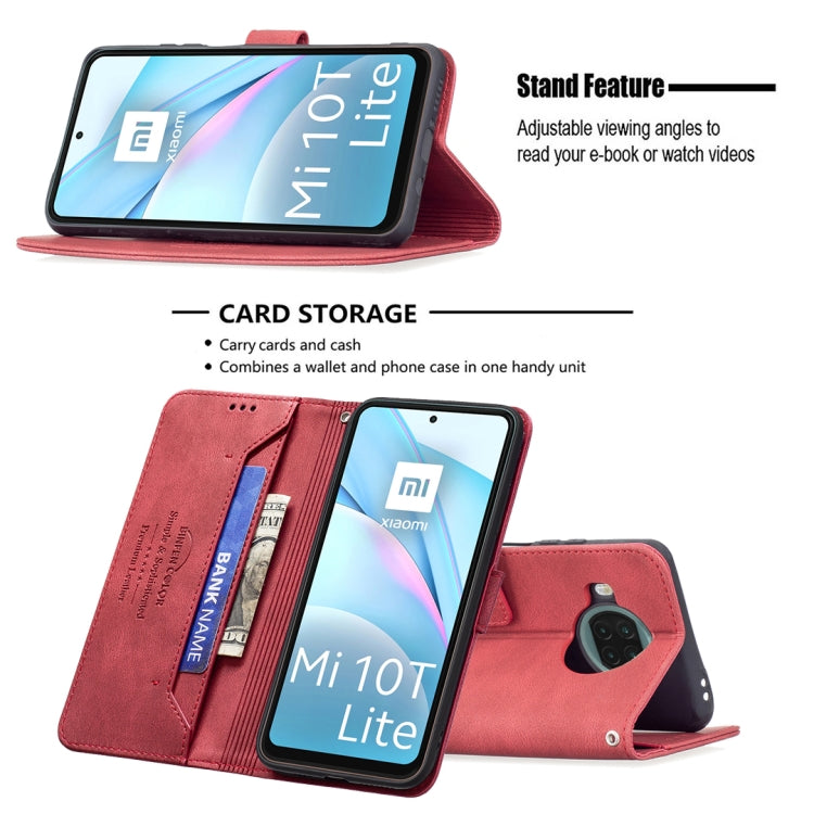 For Xiaomi Mi 10T Lite Magnetic Clasp RFID Blocking Anti-Theft Leather Case with Holder & Card Slots & Wallet