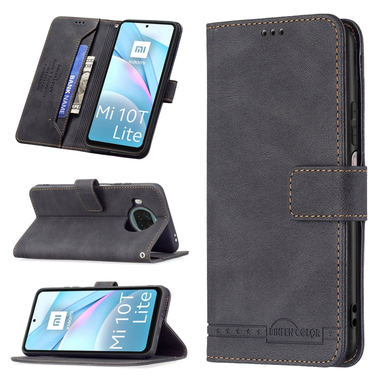 For Xiaomi Mi 10T Lite Magnetic Clasp RFID Blocking Anti-Theft Leather Case with Holder & Card Slots & Wallet