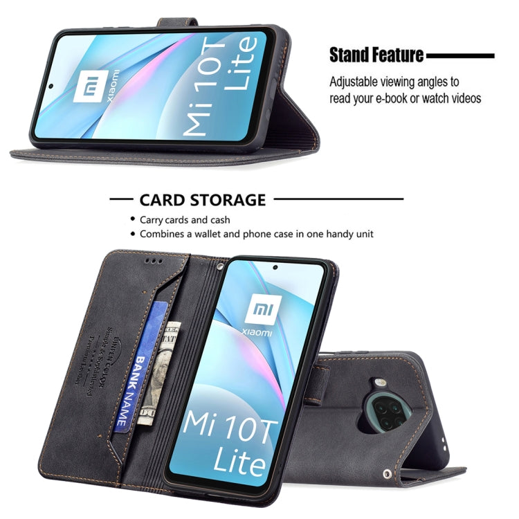 For Xiaomi Mi 10T Lite Magnetic Clasp RFID Blocking Anti-Theft Leather Case with Holder & Card Slots & Wallet