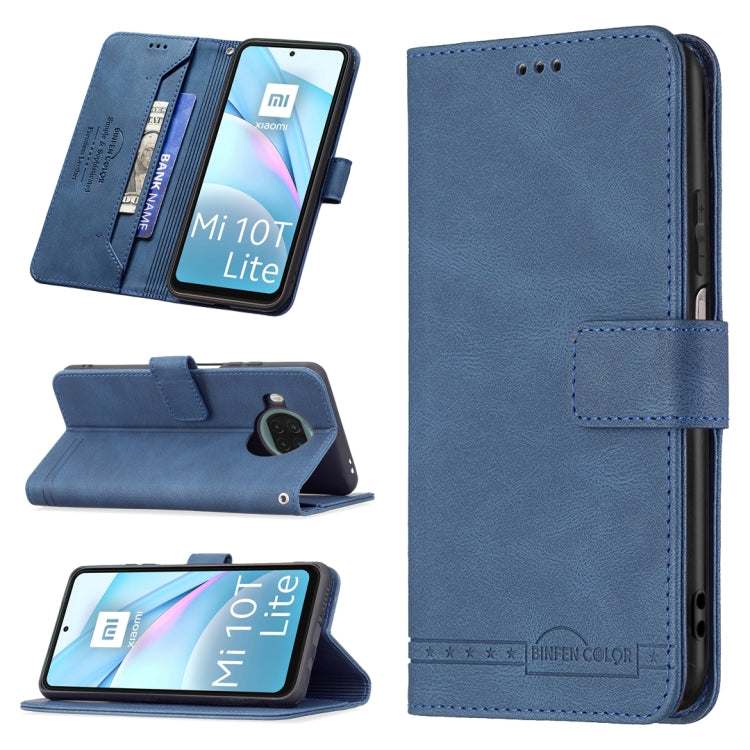 For Xiaomi Mi 10T Lite Magnetic Clasp RFID Blocking Anti-Theft Leather Case with Holder & Card Slots & Wallet