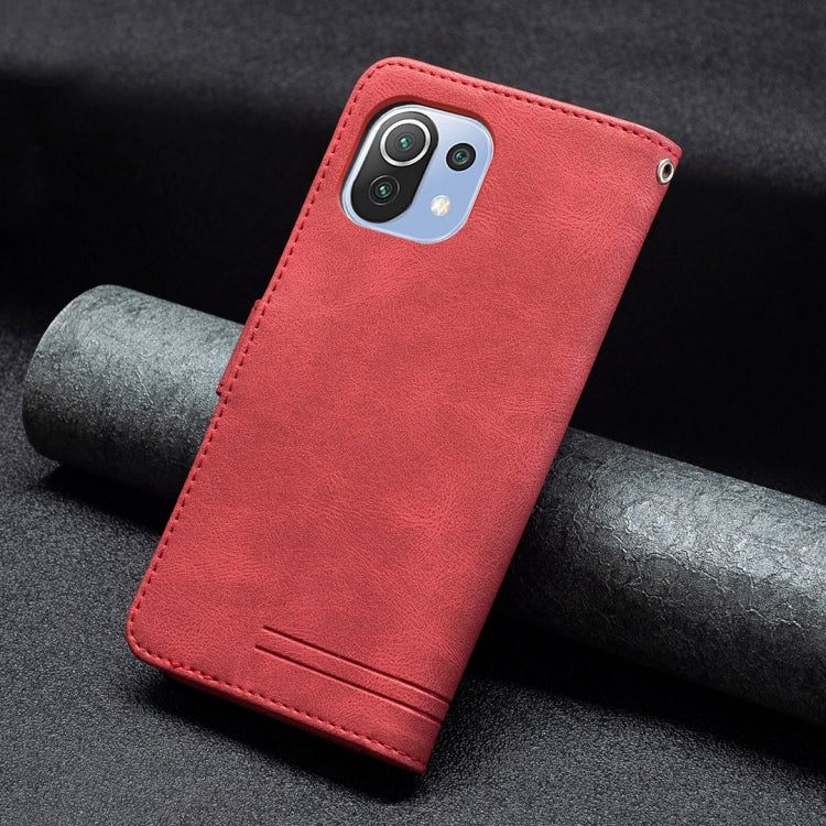 For Xiaomi Mi 11 Lite Magnetic Clasp RFID Blocking Anti-Theft Leather Case with Holder & Card Slots & Wallet