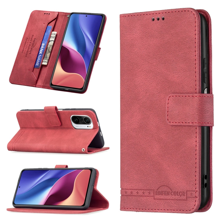 For Xiaomi Mi 11i / Poco F3 Magnetic Clasp RFID Blocking Anti-Theft Leather Case with Holder & Card Slots & Wallet