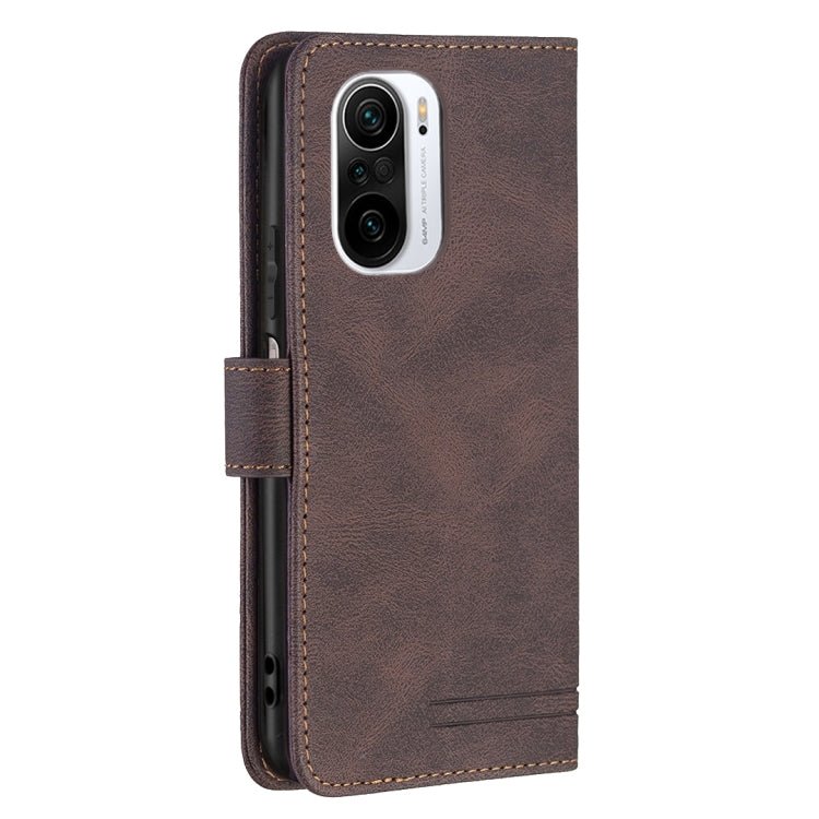 For Xiaomi Mi 11i / Poco F3 Magnetic Clasp RFID Blocking Anti-Theft Leather Case with Holder & Card Slots & Wallet