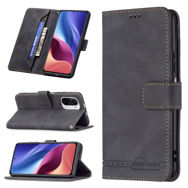 For Xiaomi Mi 11i / Poco F3 Magnetic Clasp RFID Blocking Anti-Theft Leather Case with Holder & Card Slots & Wallet