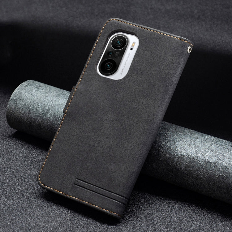 For Xiaomi Mi 11i / Poco F3 Magnetic Clasp RFID Blocking Anti-Theft Leather Case with Holder & Card Slots & Wallet