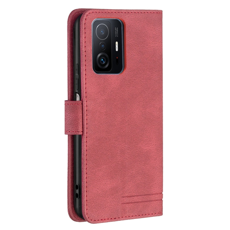 For Xiaomi Mi 11T / 11T Pro Magnetic Clasp RFID Blocking Anti-Theft Leather Case with Holder & Card Slots & Wallet