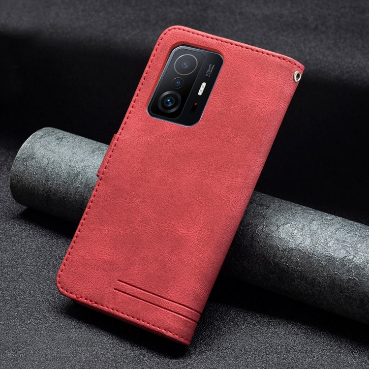 For Xiaomi Mi 11T / 11T Pro Magnetic Clasp RFID Blocking Anti-Theft Leather Case with Holder & Card Slots & Wallet