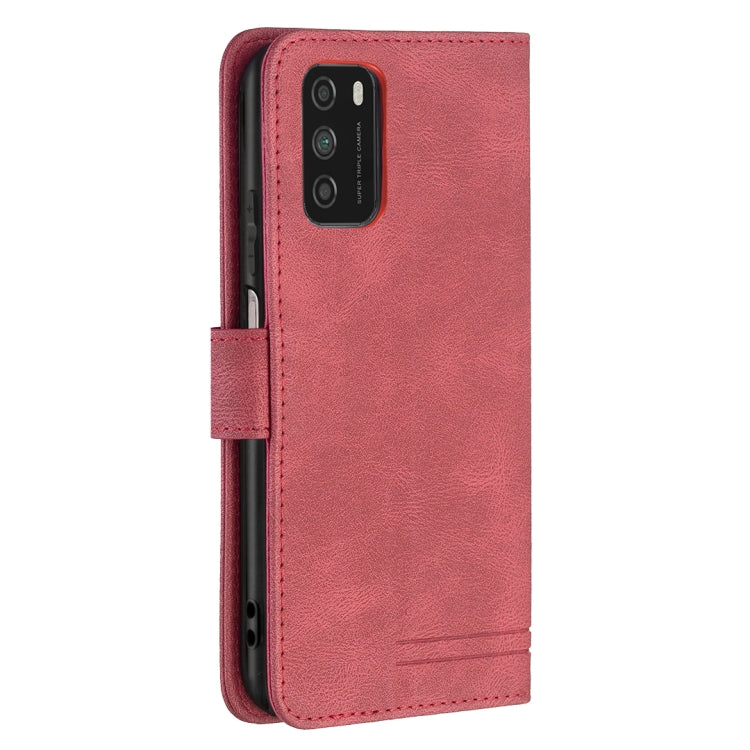 For Xiaomi Poco M3 / Redmi Note 9 4G Magnetic Clasp RFID Blocking Anti-Theft Leather Case with Holder & Card Slots & Wallet