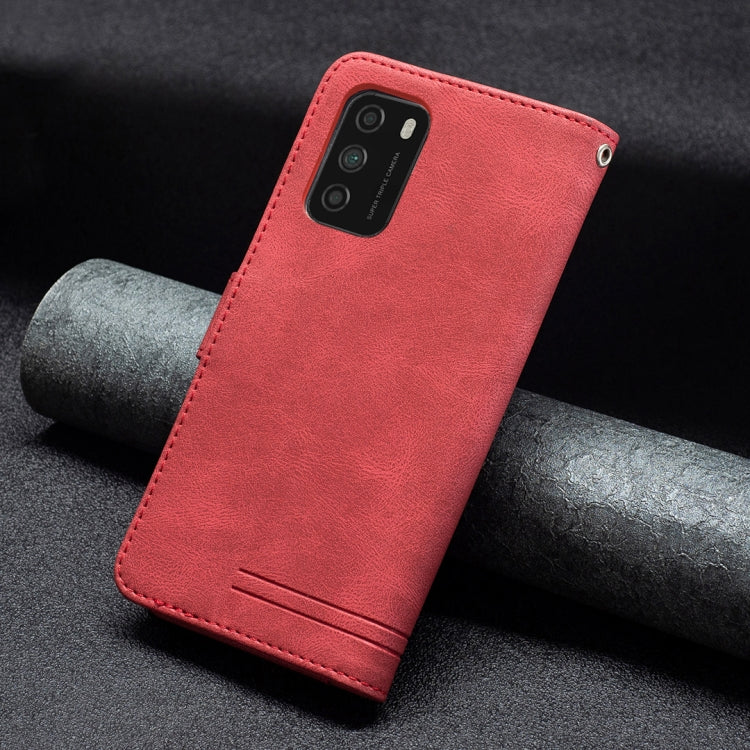 For Xiaomi Poco M3 / Redmi Note 9 4G Magnetic Clasp RFID Blocking Anti-Theft Leather Case with Holder & Card Slots & Wallet