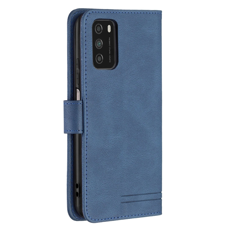 For Xiaomi Poco M3 / Redmi Note 9 4G Magnetic Clasp RFID Blocking Anti-Theft Leather Case with Holder & Card Slots & Wallet