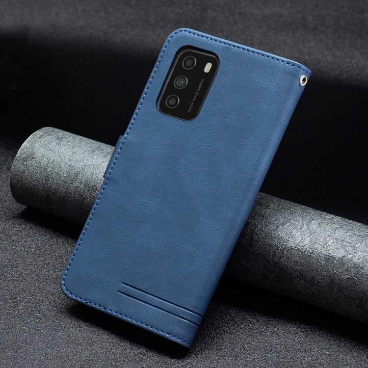 For Xiaomi Poco M3 / Redmi Note 9 4G Magnetic Clasp RFID Blocking Anti-Theft Leather Case with Holder & Card Slots & Wallet