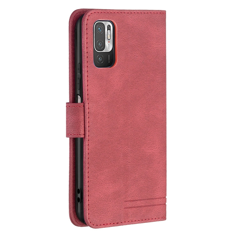For Xiaomi Poco M3 Pro / Redmi Note 10 5G Magnetic Clasp RFID Blocking Anti-Theft Leather Case with Holder & Card Slots & Wallet