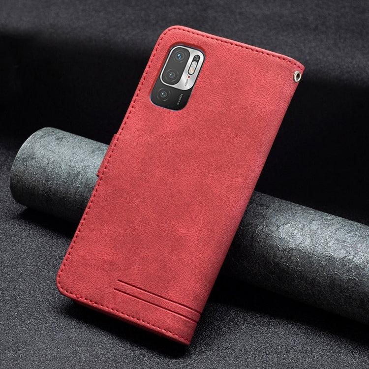 For Xiaomi Poco M3 Pro / Redmi Note 10 5G Magnetic Clasp RFID Blocking Anti-Theft Leather Case with Holder & Card Slots & Wallet