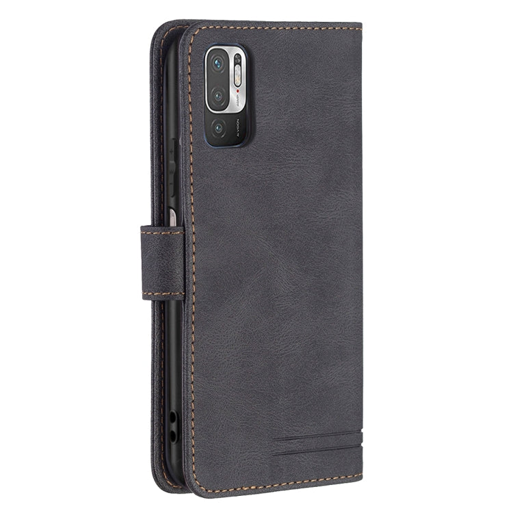 For Xiaomi Poco M3 Pro / Redmi Note 10 5G Magnetic Clasp RFID Blocking Anti-Theft Leather Case with Holder & Card Slots & Wallet
