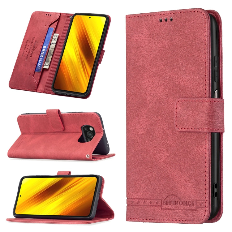 For Xiaomi Poco X3 Magnetic Clasp RFID Blocking Anti-Theft Leather Case with Holder & Card Slots & Wallet