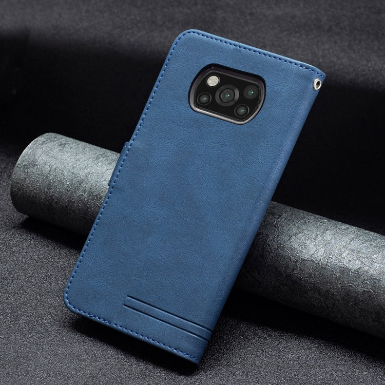 For Xiaomi Poco X3 Magnetic Clasp RFID Blocking Anti-Theft Leather Case with Holder & Card Slots & Wallet