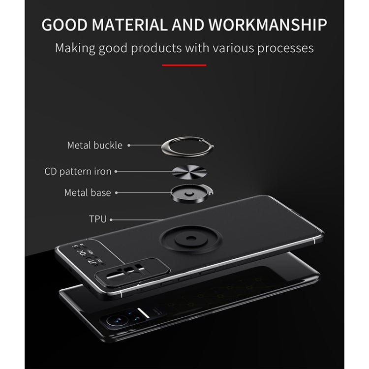 For Xiaomi Civi Metal Ring Holder 360 Degree Rotating TPU Phone Case