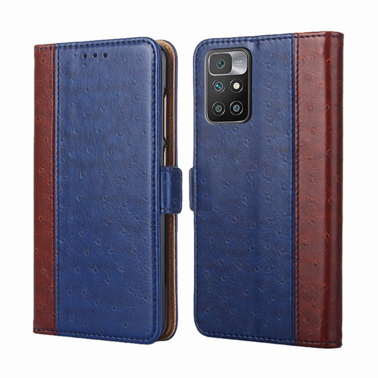 For Xiaomi Redmi 10 Ostrich Texture Horizontal Flip Leather Phone Case with Holder & Card Slots & Wallet