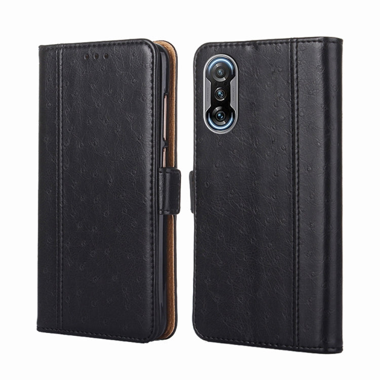 For Xiaomi Redmi K40 Gaming Ostrich Texture Horizontal Flip Leather Phone Case with Holder & Card Slots & Wallet