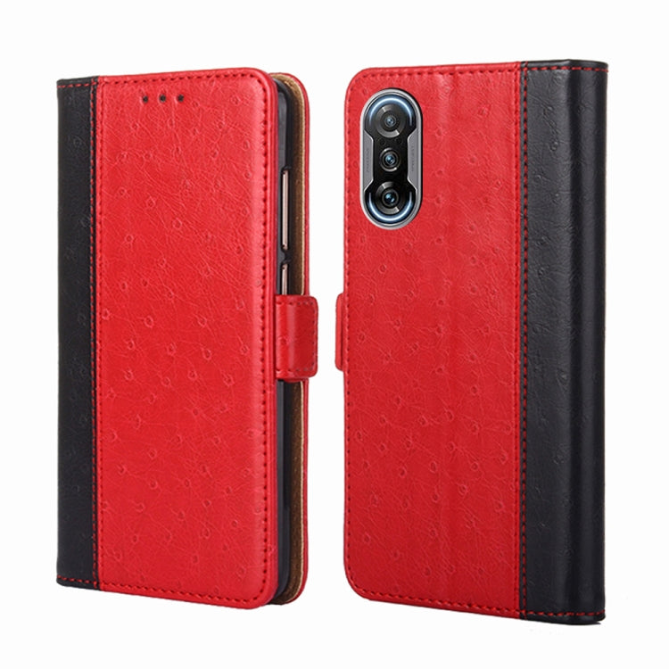 For Xiaomi Redmi K40 Gaming Ostrich Texture Horizontal Flip Leather Phone Case with Holder & Card Slots & Wallet